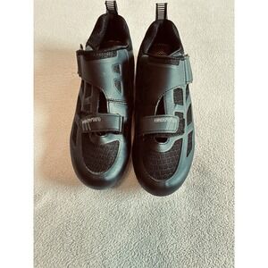 Gavin Road Cycling Shoes 3 Bolt Cleat Compatible Shimano SPD-SL Size EU 39 Black